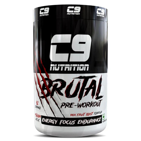 C9 Nutrition Brutal Pre-Workout Mix Fruit Blast 450gm