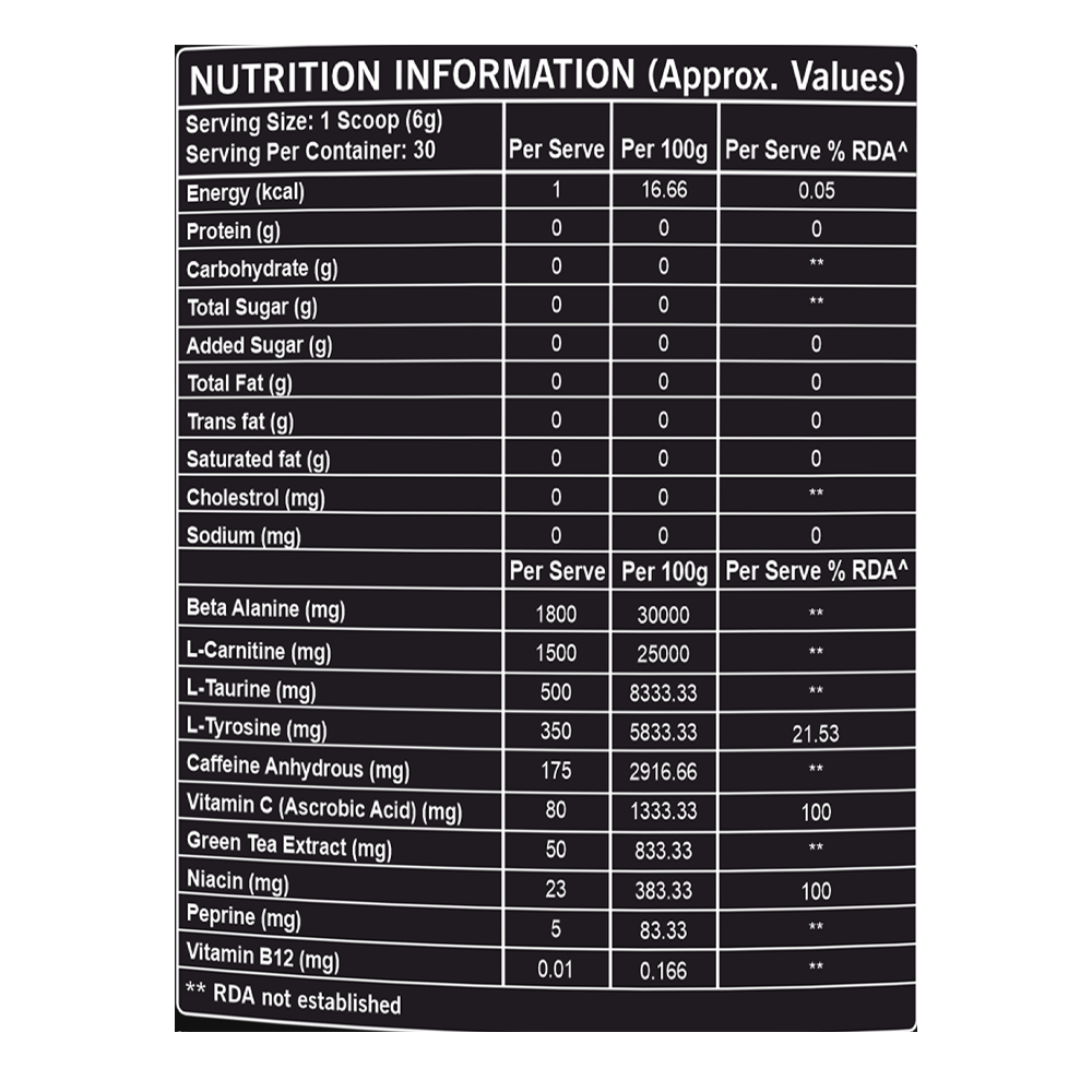 Muscle Trail Hardy Bull Ripped Pre-Workout 180g – 30 Servings