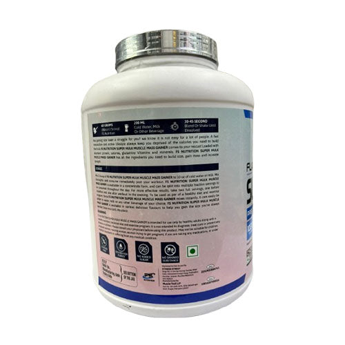 FS Nutrition Super Hulk Gainer 3Kg – Weight & Muscle Mass Supplement