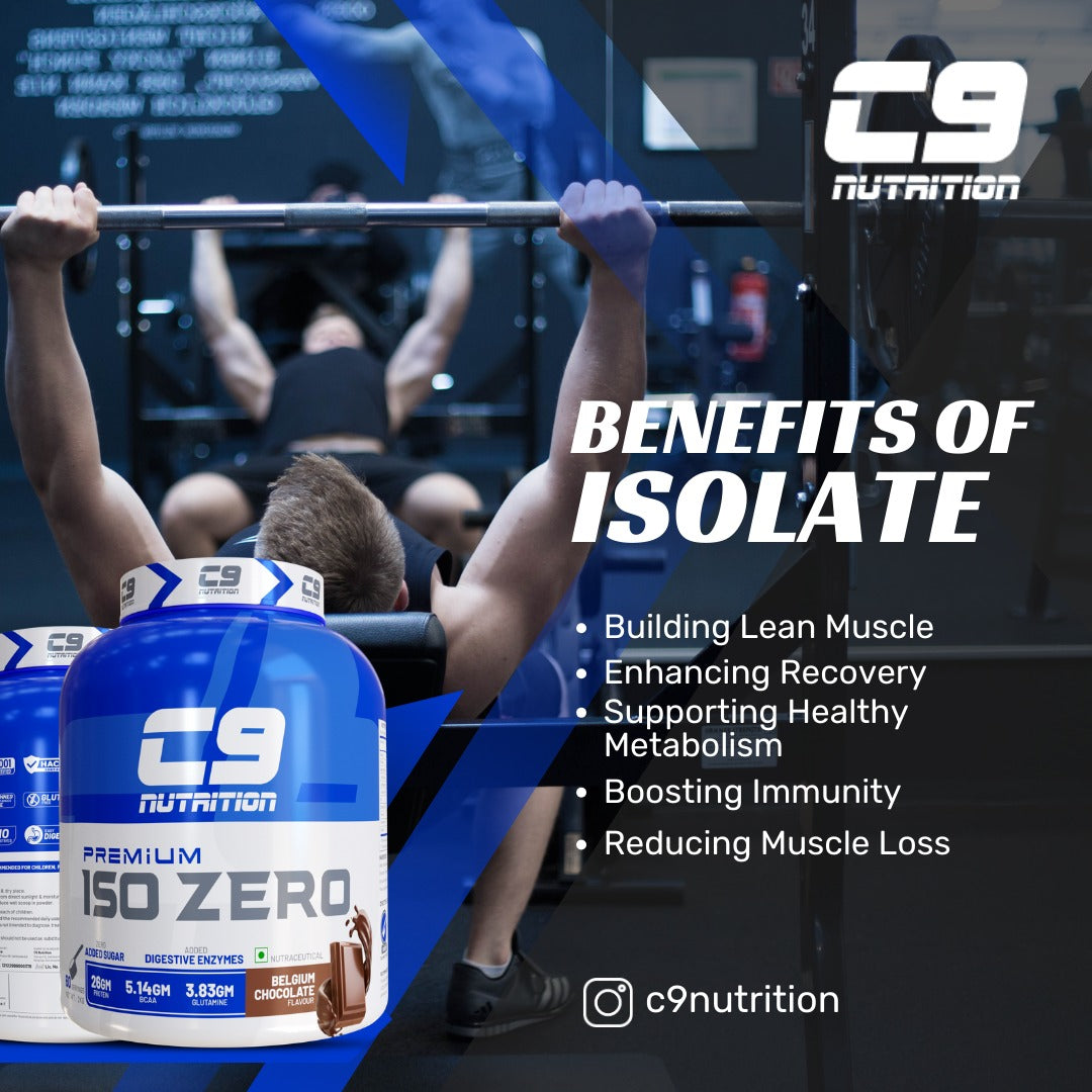 C9 Nutrition ISO Zero chocolate protein tub