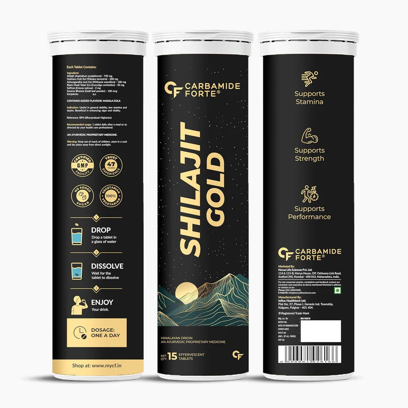 Carbamide Forte Shilajit Gold Effervescent Tablets 15