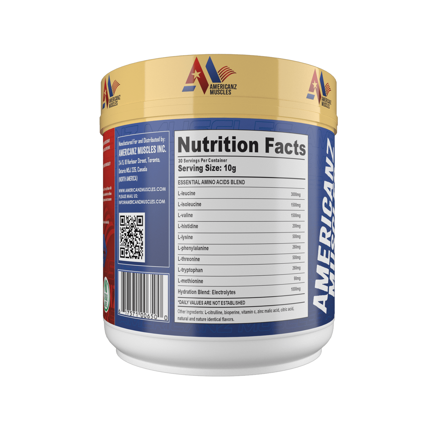 AMERICANZ MUSCLES EAA+ NOOTROPICS 8:1:1 300GM-18