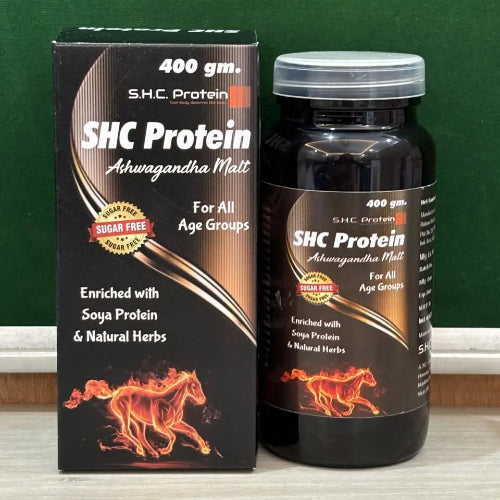 SHC Protein Ashwagandha Malt – 400g – Herbal Strength & Immunity Drink