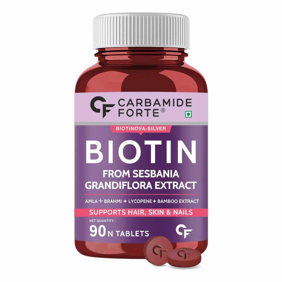 Biotin from Sesbania β 10,000 mcg β Carbamide Forte β 90 Tablets