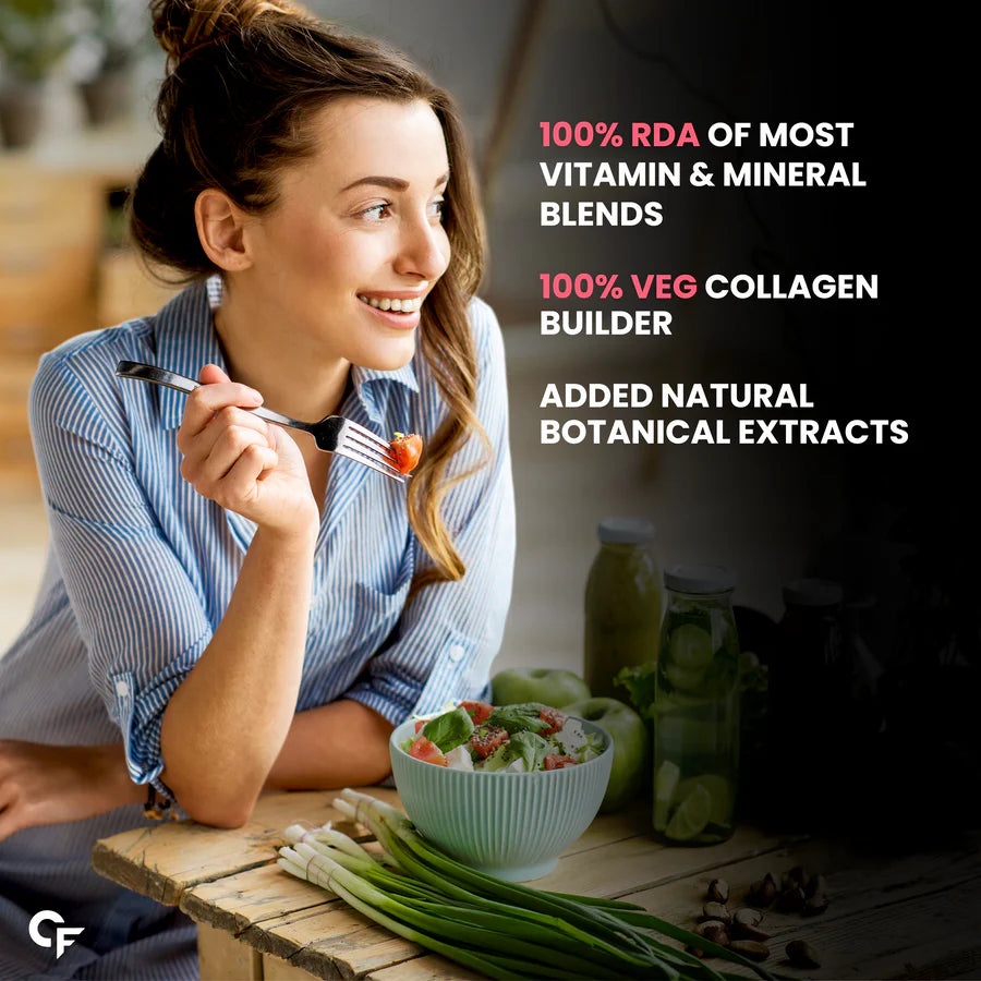 Carbamide Forte 100% Veg Collagen Builder, 90 Tablets | Plant Based Collagen Support Supplement for Skin & Hair-7