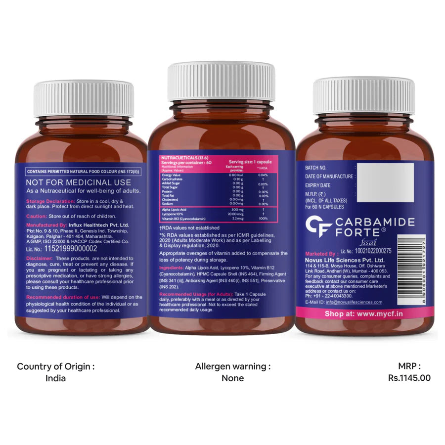 Carbamide Forte Alpha Lipoic Acid 300mg -9