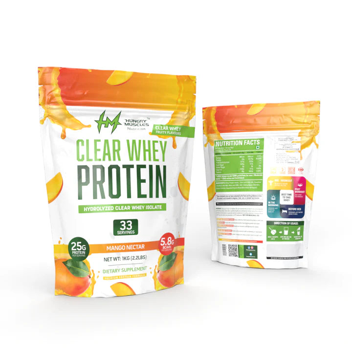 Hungry Muscles Clear Whey Protein Isolate 33 Servings 1KG