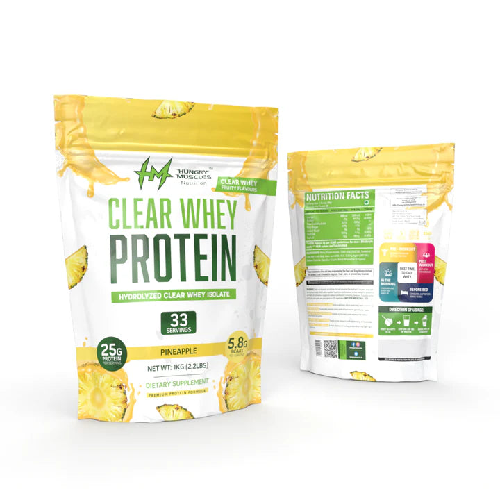 Hungry Muscles Clear Whey Protein Isolate 33 Servings 1KG