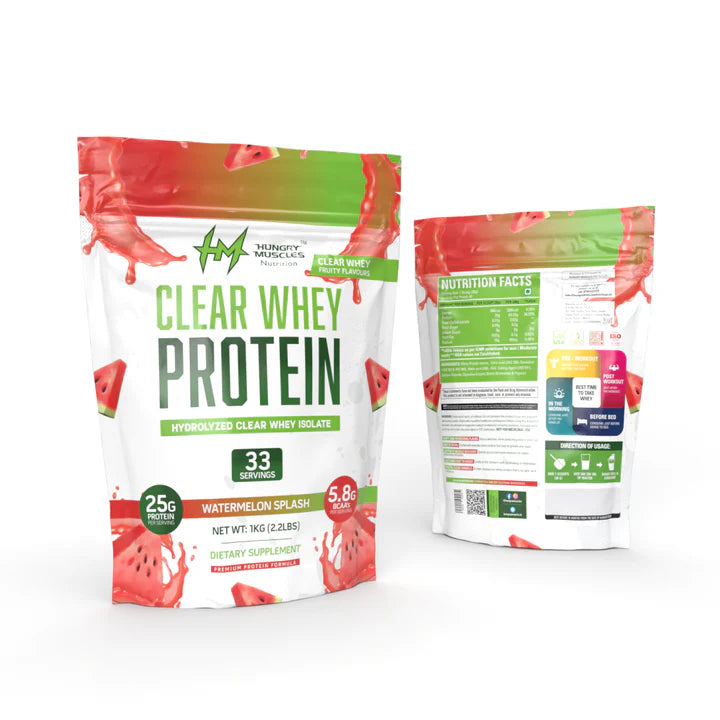 Hungry Muscles Clear Whey Protein Isolate 33 Servings 1KG