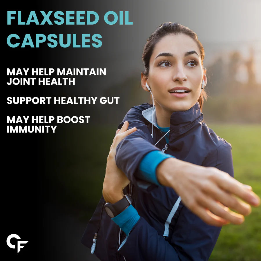 Carbamide Forte Cold Pressed Flaxseed Oil – Omega-3 – 120 Veg Capsules