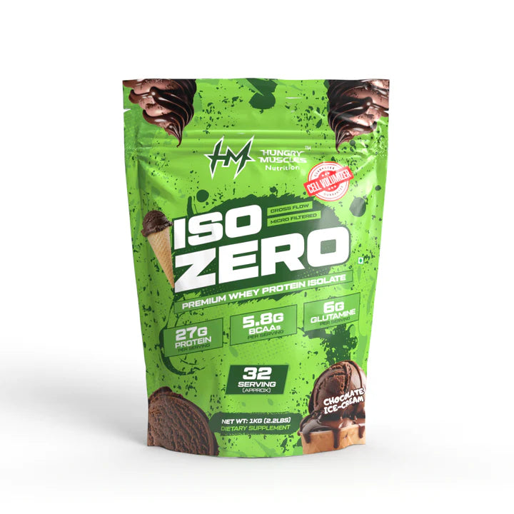 Hungry Muscles ISO ZERO Whey Protein Isolate 1Kg 32 Servings