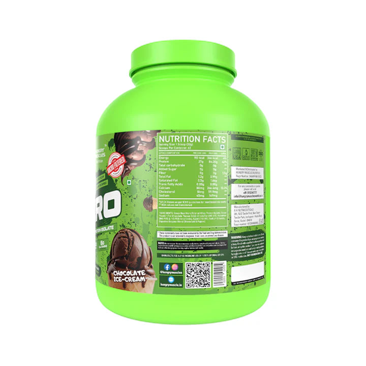 Hungry Muscles ISO ZERO Whey Protein Isolate 2Kg 62 Servings