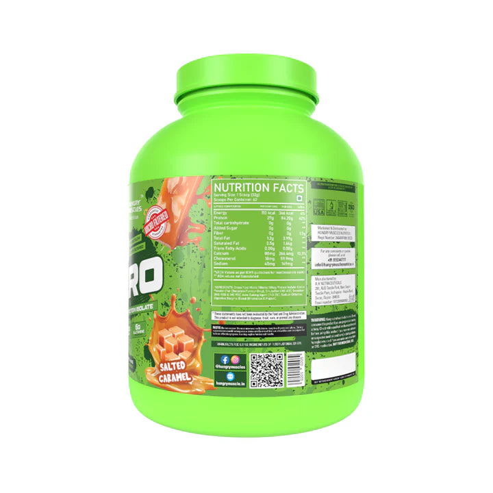 Hungry Muscles ISO ZERO Whey Protein Isolate 2Kg 62 Servings