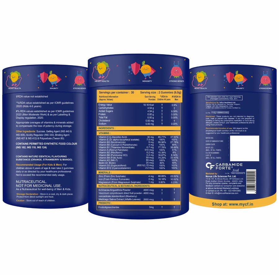 Carbamide Forte Kids Gummies – Health & Immunity – 60 Gummy Bears