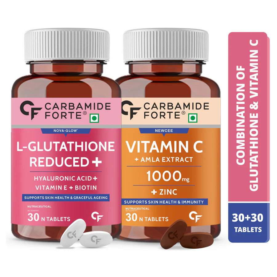 Carbamide Forte L-Glutathione 500mg with Vitamin C – Skin Brightening Tablets