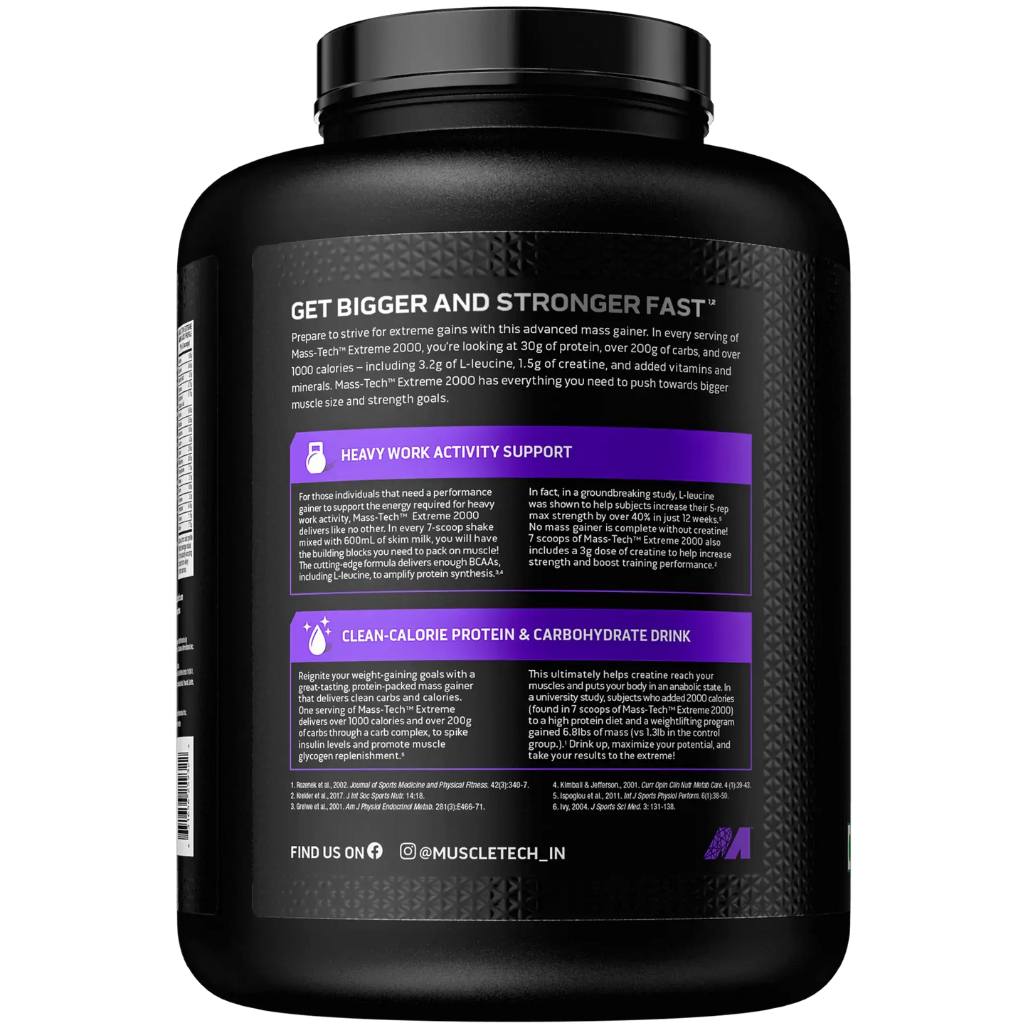 MuscleTech NitroTech Mass Tech Xtreme 2000-2