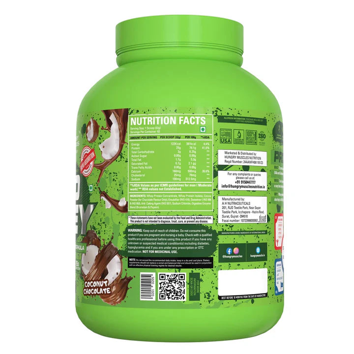 Hungry Muscles Pro Whey Protein 2KG – 62 Servings