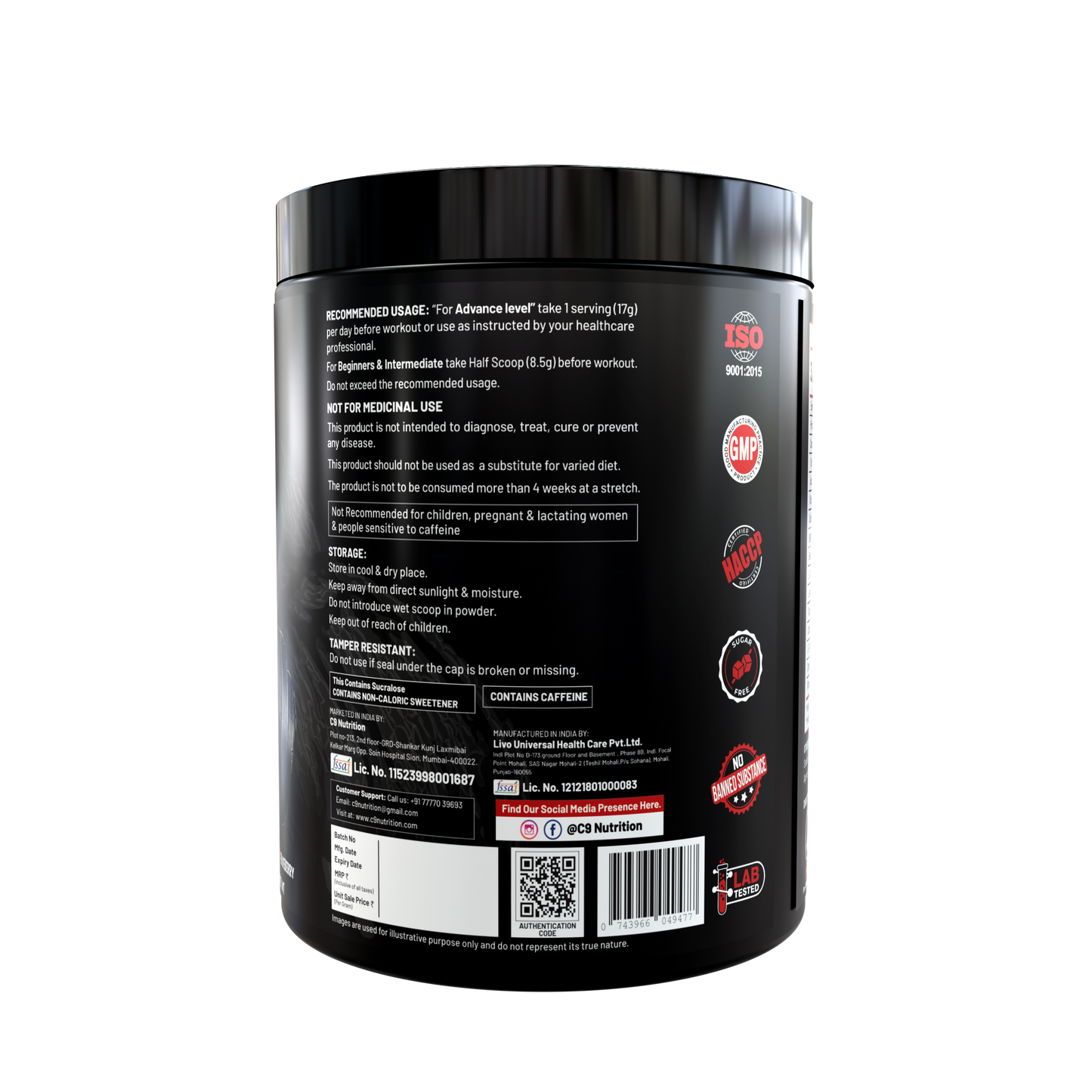 C9 Ring Master Pre-Workout