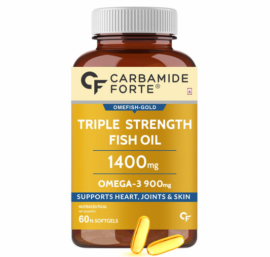 Carbamide Forte Triple Strength Fish Oil – Heart & Brain – 60 Softgel Capsules
