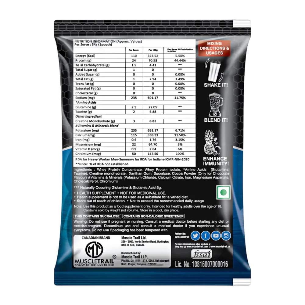 Muscle Trail 100% Whey Protein Torpedo 2.04Kg
