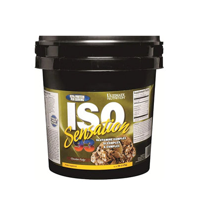 Ultimate Nutrition Iso Sensation Whey Protein – 5 Lbs – Chocolate Fudge – Lean Muscle Support