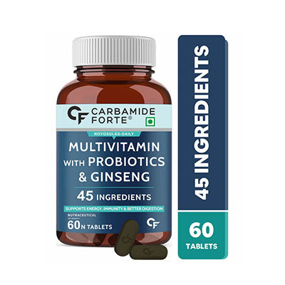 Carbamide Forte Multivitamin Supplement – 60 Vegetarian Tablets for Energy & Immunity