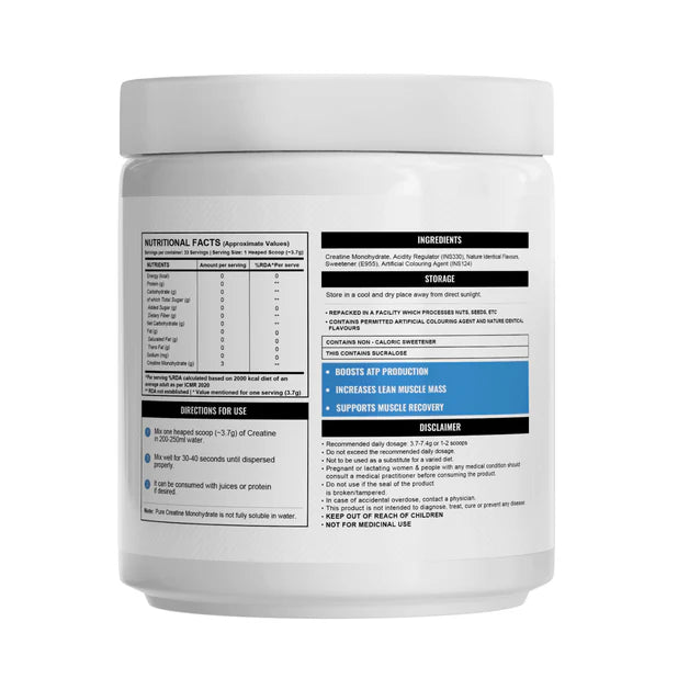 Wellcore - Pure Micronised Creatine Monohydrate | Fruit Fusion (122G, 33 Servings)-3