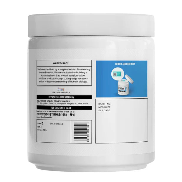 Wellcore - Pure Micronised Creatine Monohydrate | Fruit Fusion (122G, 33 Servings)-4
