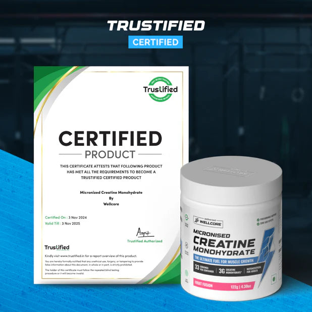 Wellcore - Pure Micronised Creatine Monohydrate | Fruit Fusion (122G, 33 Servings)-7