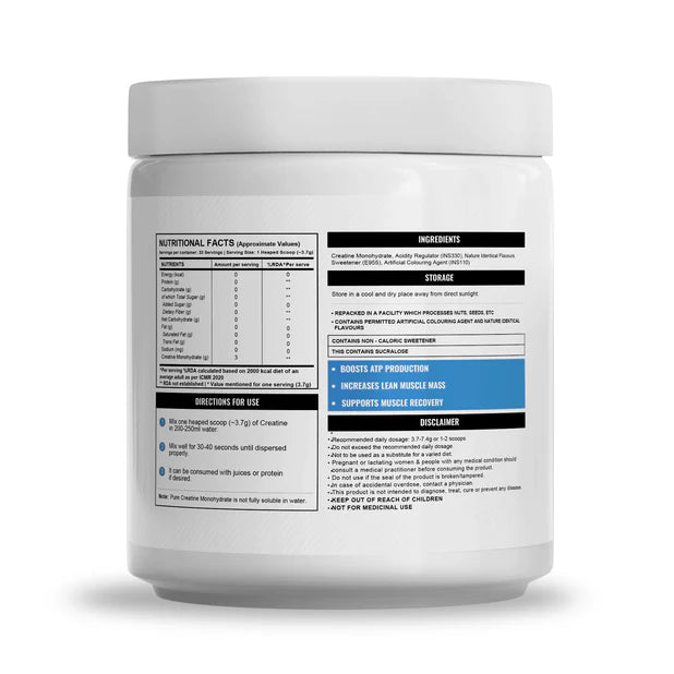Wellcore - Pure Micronised Creatine Monohydrate | Tropical Tango (122g, 33 Servings)-2