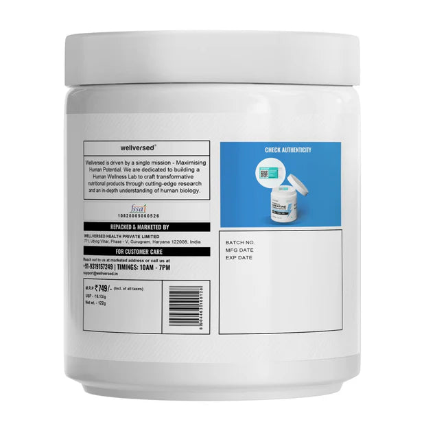 Wellcore - Pure Micronised Creatine Monohydrate | Tropical Tango (122g, 33 Servings)-3