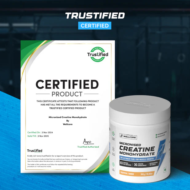 Wellcore - Pure Micronised Creatine Monohydrate | Tropical Tango (307g, 83Servings)-5