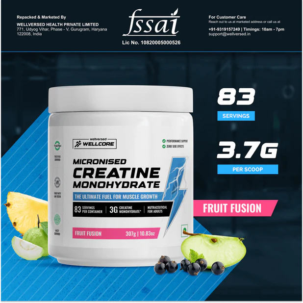 Wellcore Creatine Monohydrate Fruit Fusion 122G-2