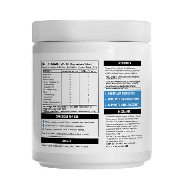 Wellcore Creatine Monohydrate Fruit Fusion 122G-3
