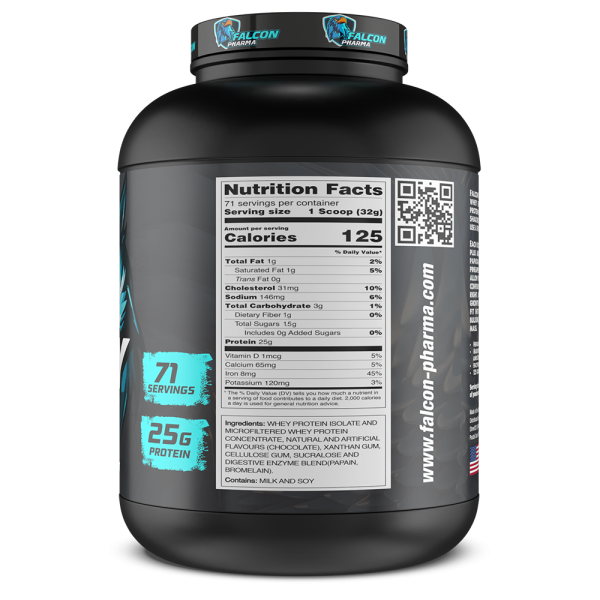 Falcon Pharma Anabolic Whey 5lbs chocolate flavour protein powder