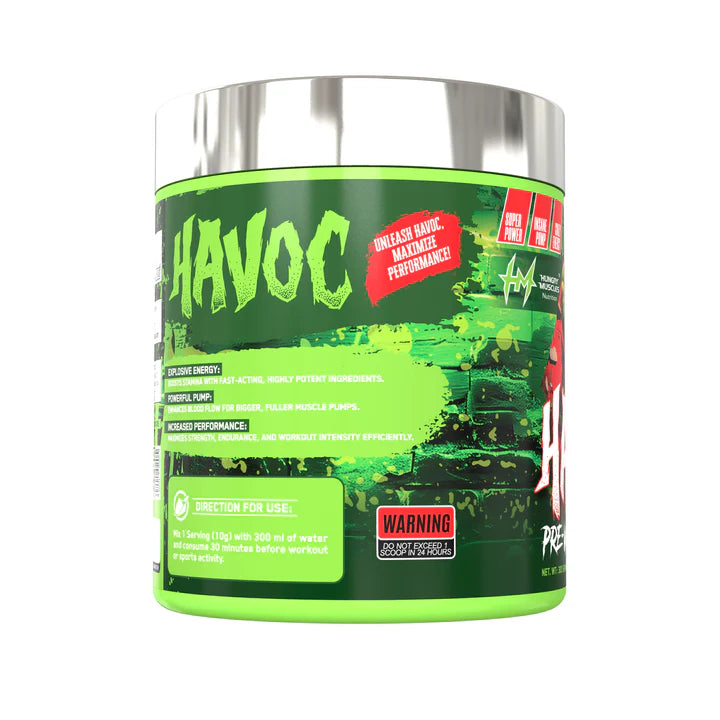 Hungry Muscles Havoc Pre-Workout 30 Servings 300Gm