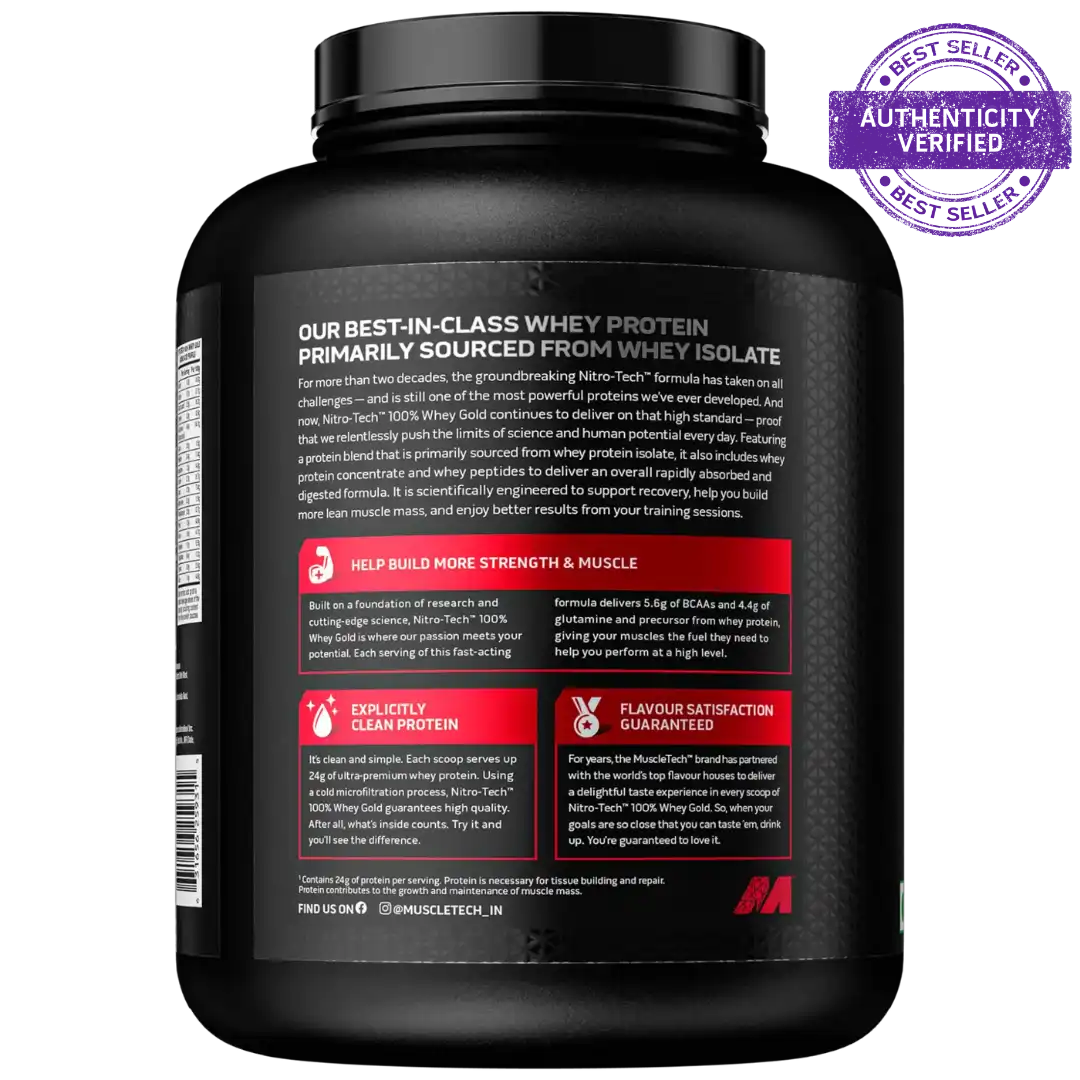 MuscleTech NitroTech 100% Whey Gold 1.81kg