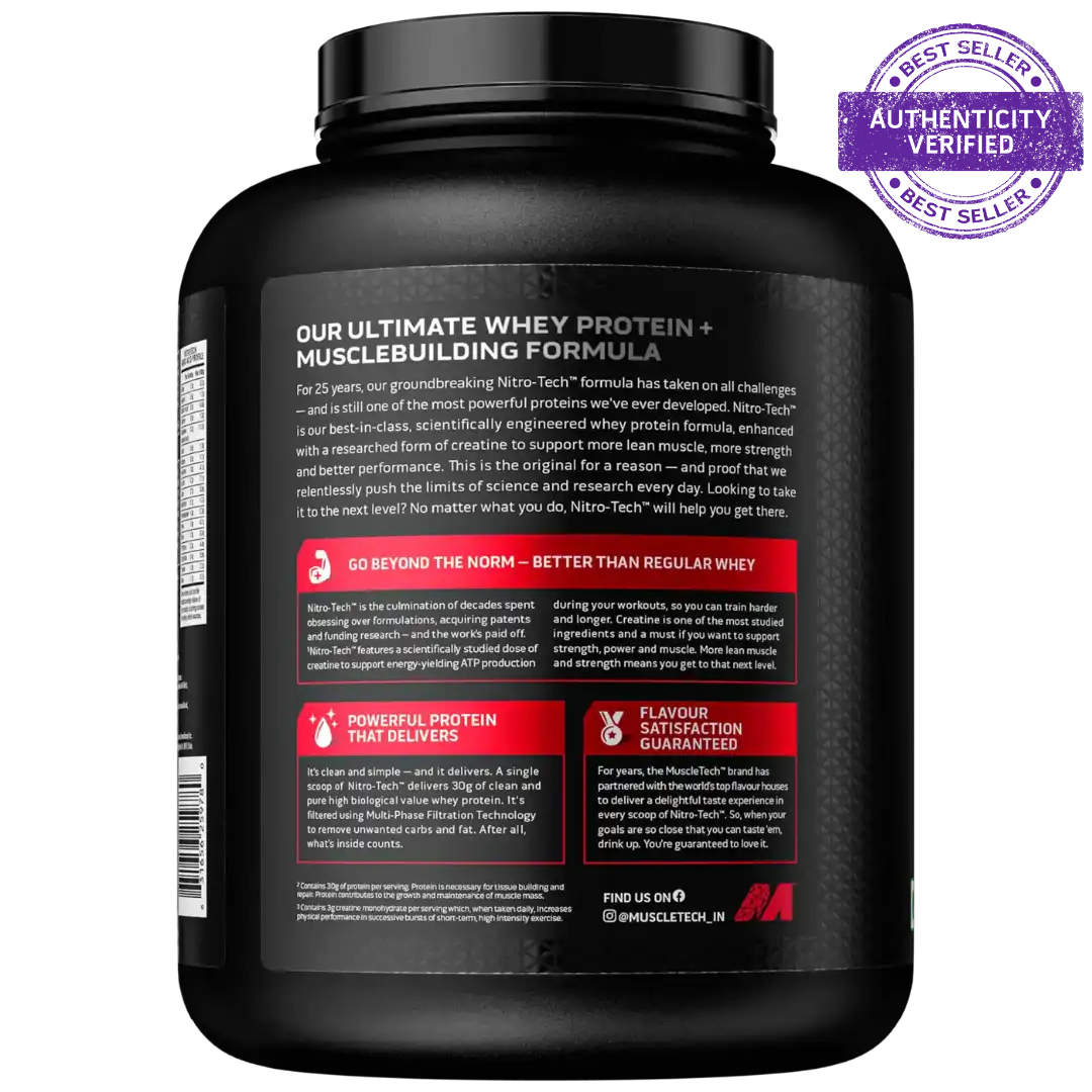 MuscleTech NitroTech Performance Series Whey Protein Powder