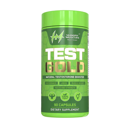 Hungry Muscles Test Gold Testosterone Booster – 90 Capsules (30 Servings)