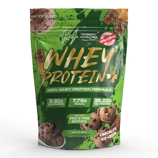 Hungry Muscles Whey Protein+ – High Protein Supplement for Muscle Growth – 1Kg