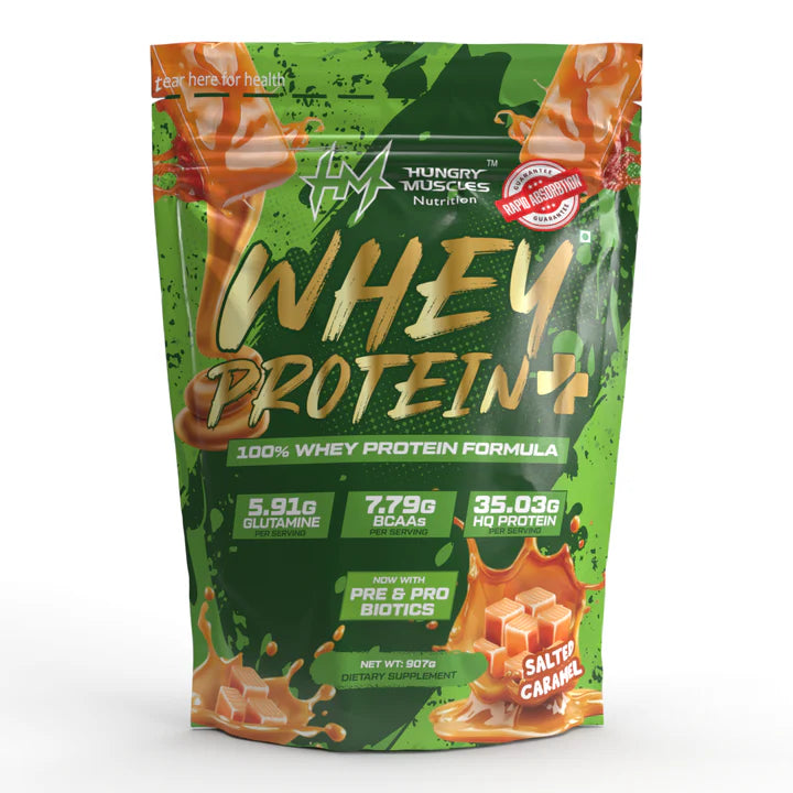 Hungry Muscles Whey Protein+ – High Protein Supplement for Muscle Growth – 1Kg