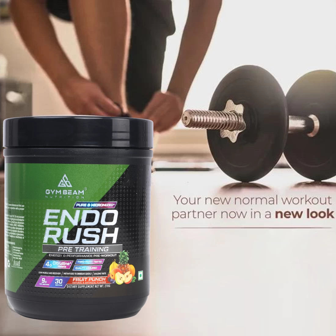 GYM BEAM Nutrition - Endo Rush Pre-Work Out - 270G