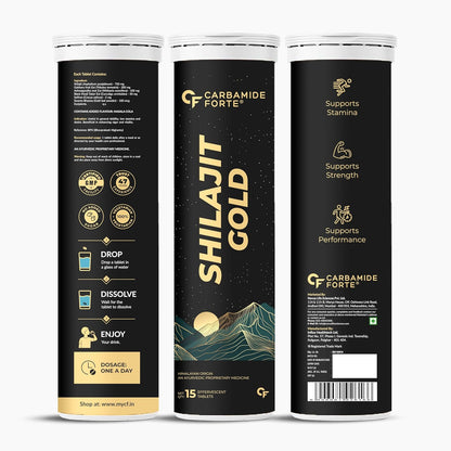 Shilajit Gold Effervescent Tablets 750 mg | 15 Tablets