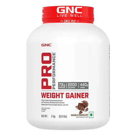 GNC Pro Performance Weight Gainer Weight Gainers/Mass Gainers  (3kg, Double Chocolate)