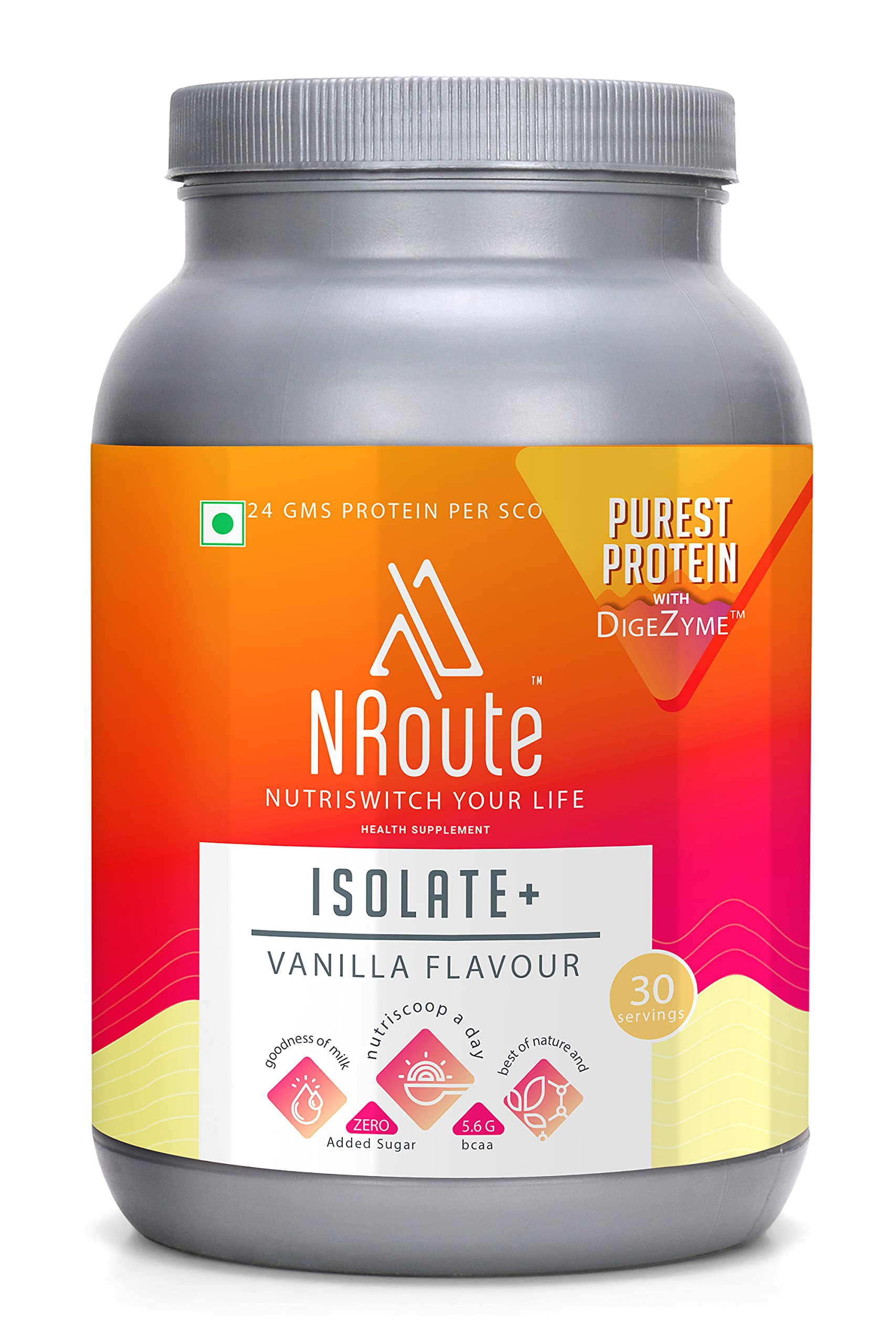 NRoute Isolate Whey Protein 2Kg