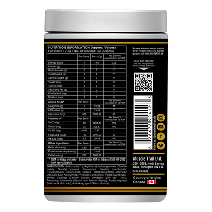 MuscleTrail Thunder Pre-workout 300g | 40Ser