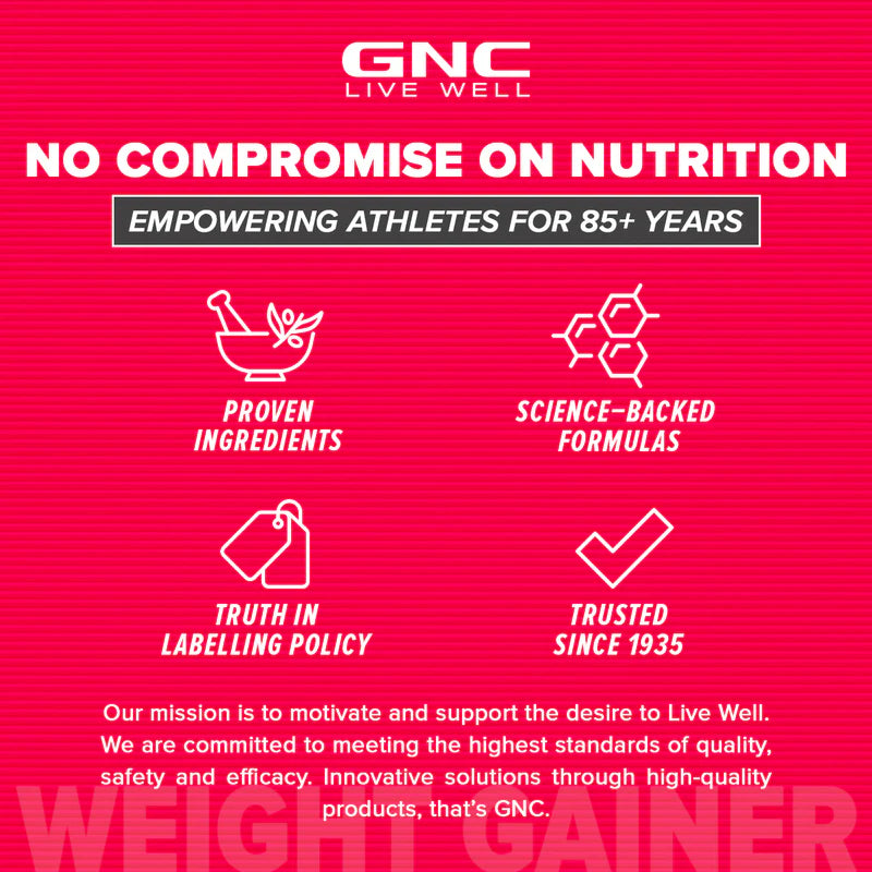GNC Pro Performance Weight Gainer Weight Gainers/Mass Gainers  (3kg, Double Chocolate)