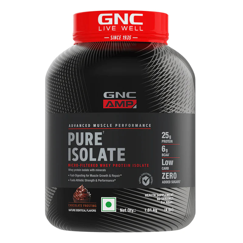 GNC AMP Pure Isolate (Low/Zero Carb) 4Lbs