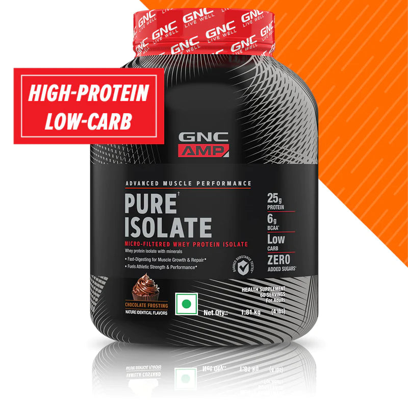 GNC AMP Pure Isolate (Low/Zero Carb) 4Lbs