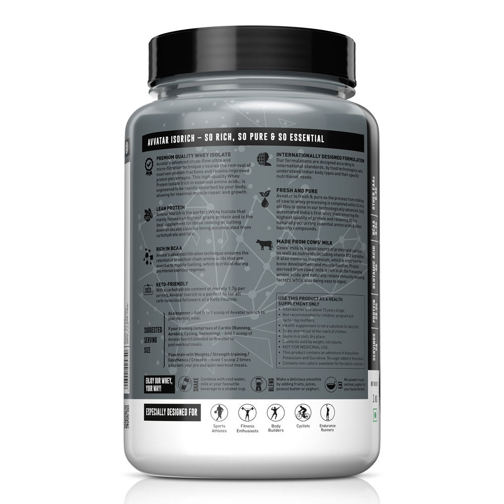 AVVATAR ISORICH WHEY PROTEIN POWDER 1KG